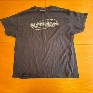Mythical Always Curious Classic Black graphic T-shirt Tee